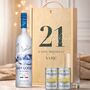 Personalised 21st Birthday Vodka Gift Set With Custom Lid, thumbnail 5 of 11