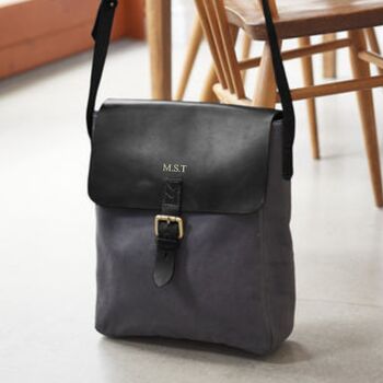 Canvas And Leather Mens Messenger Bag, 2 of 6