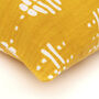 Nala Recycled Cotton Cushion Cover In Yellow, thumbnail 3 of 4