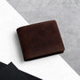 Men's Rfid Full Grain Oiled Leather Bifold Wallet, thumbnail 1 of 5