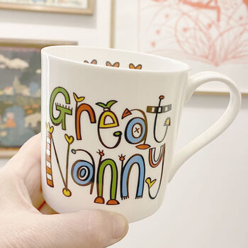 Great Nanny Or Nan Bone China Mug, 7 of 7