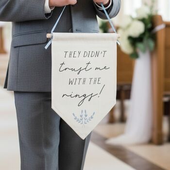 Personalised Wedding Carry Flag, 3 of 8