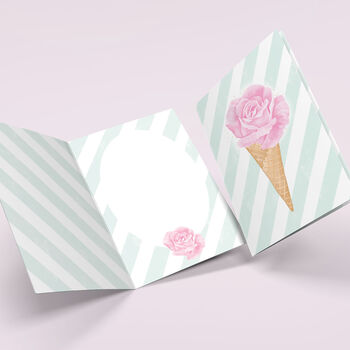 Pack Of Flower Ice Cream Greeting Cards, 9 of 12