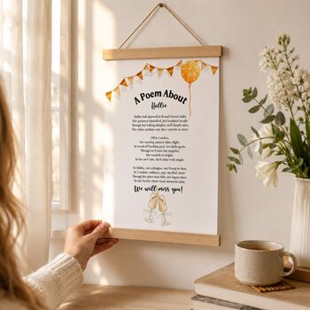 Personalised New Job Gift Print Special Poem, 3 of 9