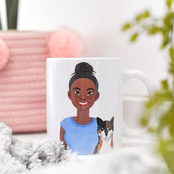 Personalised Cat Mum Illustrated Gift Mug, 11 of 12