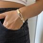 Personalised Sterling Silver Hook Bangle Graduation Gift, thumbnail 1 of 8