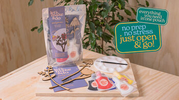Paint Your Own Wooden Flowers Kit, 2 of 8