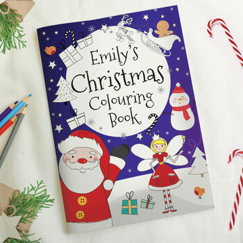 Personalised Christmas Fairy Colouring Book, 2 of 8