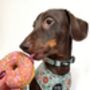 Iced Doughnuts And Coffee Dog Collar With Optional Set, thumbnail 7 of 10