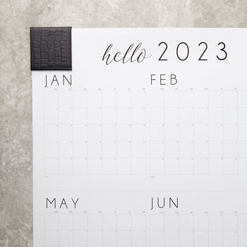 2023 Wall Calendar Planner With Leather Corners, 9 of 9