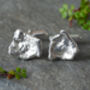 Molten Silver Cufflink Pair, thumbnail 3 of 3