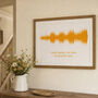 Personalised Favourite Song Sound Wave Print, thumbnail 2 of 6