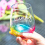 Personalised Rainbow Coloured Cocktail Tumbler, thumbnail 1 of 5