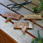 Set Of Three Personalised Wooden Plant Markers, thumbnail 1 of 6