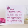 Personalised Mother's Day Card, thumbnail 1 of 9