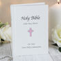 Personalised First Holy Communion Pink Cross Holy Bible, thumbnail 4 of 5
