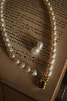 'Pangako' Promise Rice Pearl Necklace, 7 of 12