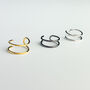 Sterling Silver Simple Thin Hoop Ear Cuff, thumbnail 4 of 7