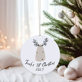 Baby's 1st Christmas Personalised Ornament, 4 of 5