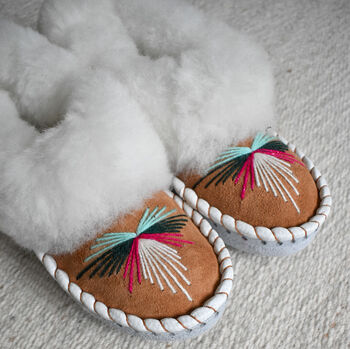 Women's Sheepskin Moccasin Slippers Lia, 9 of 12