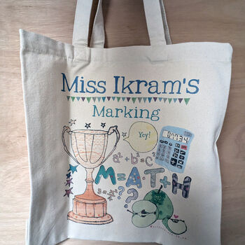 Personalised Maths Teacher Bag, 5 of 6
