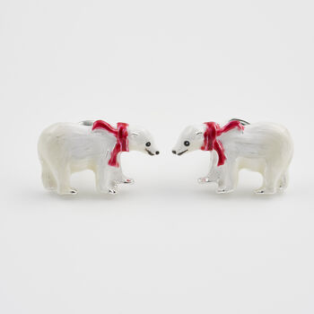 Cosy Polar Bear Silver Stud Earrings, 2 of 7