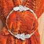 Oak Leaf Pewter Scarf Ring Gifts For Her, thumbnail 3 of 8