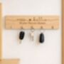 Personalised Wooden Plaque With Key Hooks, thumbnail 6 of 10