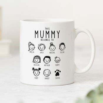 'This Mummy Belongs To' Personalised Mug, 6 of 9