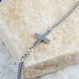 Personalised Cross Bracelet Silver, For Men And Women, Adjustable, thumbnail 3 of 10