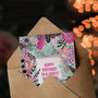 Boho Wildflowers Pink Flowers Daughter Birthday Card, thumbnail 3 of 5