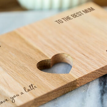 Personalised Coasters Set Of Two Gift For Mum, 4 of 4