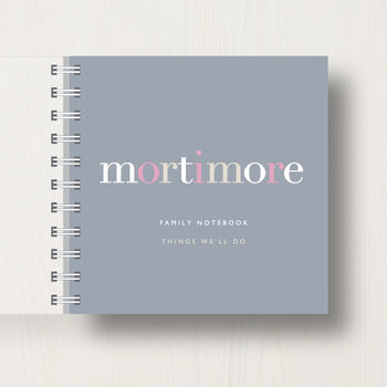 Personalised Family Name Small Notebook, 7 of 10