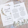 Autumn Willow Wreath Wedding Invitations, thumbnail 4 of 6