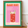 Retro Bloody Mary Print, thumbnail 1 of 5