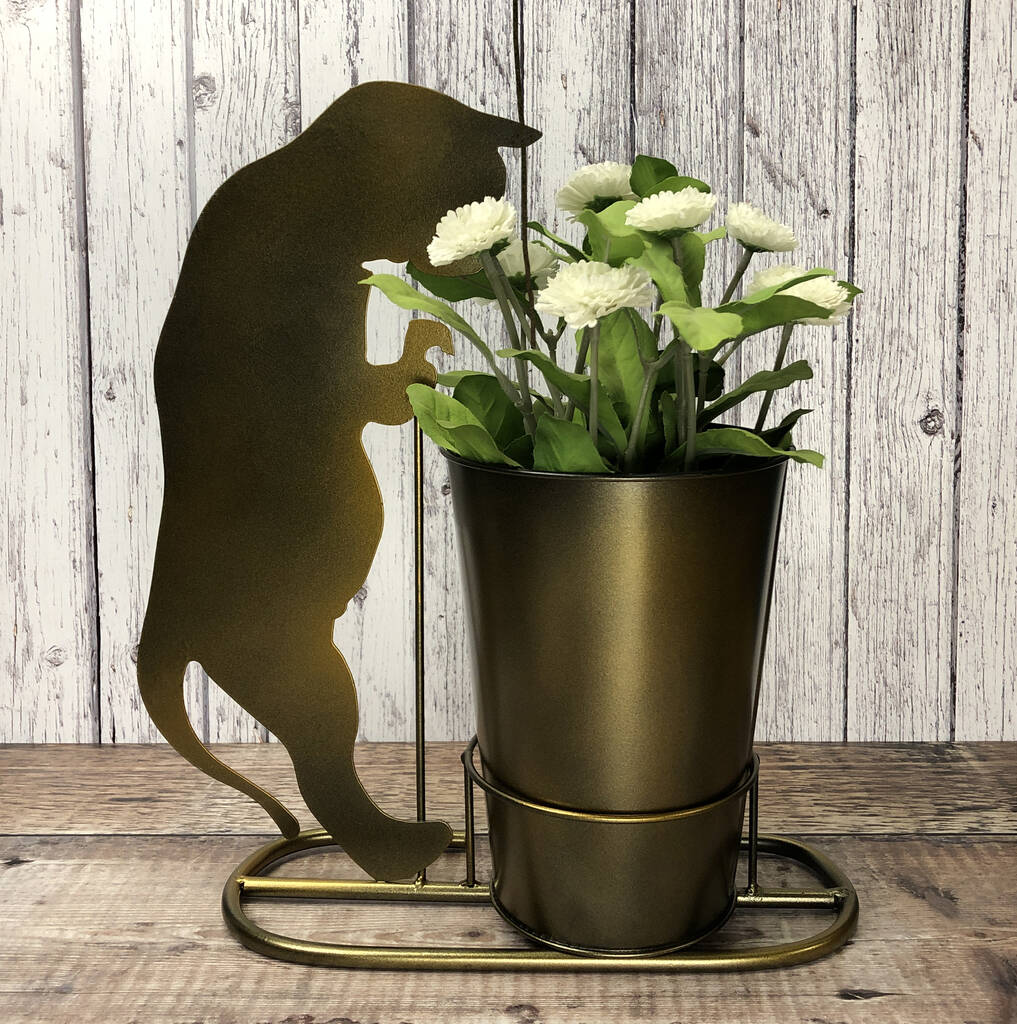 Curious Cat Plant Pot, 1 of 5