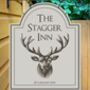Stagger Inn Personalised Pub Sign/Bar Sign/Man Cave, thumbnail 1 of 8