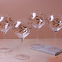 G Decor Set Of Four Wild Vine Hand Painted Gin Glasses Inspired By Nature, thumbnail 1 of 5