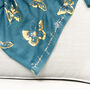 Personalised Message Metallic Gold Butterfly Scarf, thumbnail 3 of 8