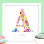 Personalised Girl Button Letter, thumbnail 1 of 8