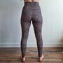 Leopard Print Adult Festival Leggings, thumbnail 2 of 5