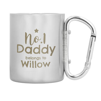 Personalised No.One Daddy Stainless Steel Mug, 5 of 5