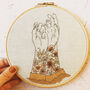 Floral Tattooed Arms Modern Embroidery Kit, thumbnail 1 of 8
