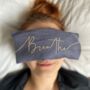 Breathe Embroidered Lavender Eye Pillow, thumbnail 5 of 12
