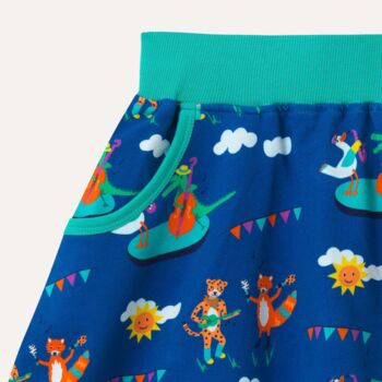 Organic Cotton Kids Skirt With Festival Print, 4 of 4
