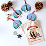 Personalised Penguin Family Bauble Set With Pouch, thumbnail 2 of 5