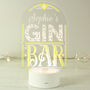 Personalised LED Colour Changing Gin Bar Light, thumbnail 4 of 5