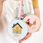 Christmas House Cross Stitch Kit, thumbnail 3 of 5