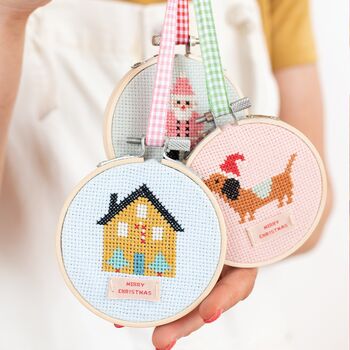 Christmas House Cross Stitch Kit, 3 of 5