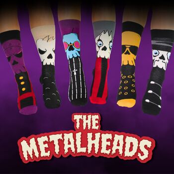 United Oddsocks Metalheads Men's Gift Box Set, 3 of 5
